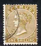 Bermuda 1883-1904 QV 1s brown-yellow used, SG 29/29b