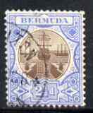 Bermuda 1906-10 KE7 Dry Dock 2 1/2d brown & ultramarine used, SG 40 cat, stamps on , stamps on  stamps on , stamps on  stamps on  ke7 , stamps on  stamps on 