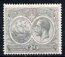 Bermuda 1920-21 KG5 Tercentenary (1st issue) 2d grey m/m, SG 61, stamps on , stamps on  stamps on , stamps on  stamps on  kg5 , stamps on  stamps on 