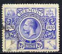 Bermuda 1920-21 KG5 Tercentenary (2nd issue) 2.5d bright blue fine used, SG 66, stamps on , stamps on  stamps on , stamps on  stamps on  kg5 , stamps on  stamps on 