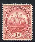 Bermuda 1922-34 KG5 1d scarlet (type III) fresh very lightly m/m (almost unmounted mint), SG 79, stamps on , stamps on  kg5 , stamps on 