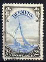 Bermuda 1938-52 KG6 Yacht 2d light blue & sepia good used, SG 112, stamps on , stamps on  kg6 , stamps on 