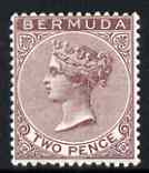 Bermuda 1898 QV 2d brown purple (crown CA) m/m, SG 26a, stamps on , stamps on  qv , stamps on 