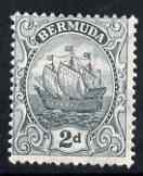 Bermuda 1910-25 KG5 Ship 2d grey fine mounted mint, SG 47