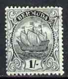 Bermuda 1922-34 KG5 1s brownish black on yellow green fine used, SG87a, stamps on , stamps on  kg5 , stamps on 