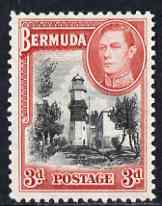 Bermuda 1938-52 KG6 Lighthouse 3d black & rose-red unmounted mint, SG 114, stamps on , stamps on  stamps on , stamps on  stamps on  kg6 , stamps on  stamps on 