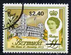 Bermuda 1970 QE2 New Currency $2.40 on \A31 fine used, SG 248, stamps on 