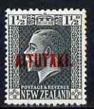 Cook Islands - Aitutaki 1917-20 KG5 1.5d slate mounted mint SG21, stamps on , stamps on  kg5 , stamps on 
