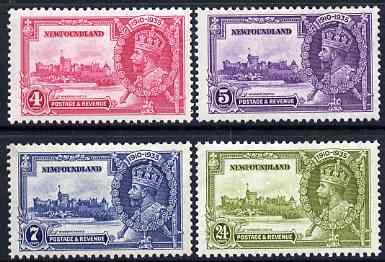 Newfoundland 1935 KG5 Silver Jubilee set of 4 mounted mint SG 250-53, stamps on , stamps on  stamps on , stamps on  stamps on  kg5 , stamps on  stamps on silver jubilee, stamps on  stamps on castles