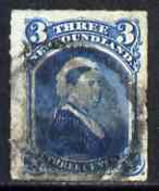 Newfoundland 1876-79 Queen Victoria 3c blue used SG42