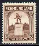 Newfoundland 1923-26 DLR 3c brown mounted mint SG151, stamps on , stamps on  stamps on newfoundland 1923-26 dlr 3c brown mounted mint sg151