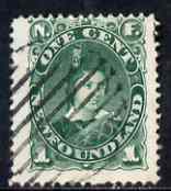 Newfoundland 1887-88 King Edward VII 1c green used SG50a, stamps on , stamps on  ke7 , stamps on 