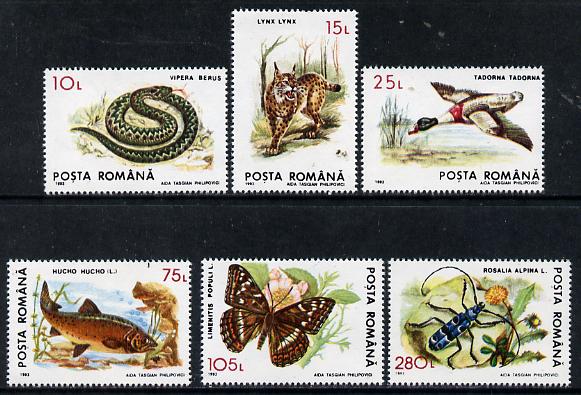 Rumania 1993 Shelduck from Protected Animals set of 6 unmounted mint, SG 5529, Mi 4897*, stamps on , stamps on  stamps on birds      shelduck