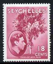 Seychelles 1938-49 KG6 Coco Palm 18c carmine-lake mtd mint SG139ca, stamps on , stamps on  kg6 , stamps on 