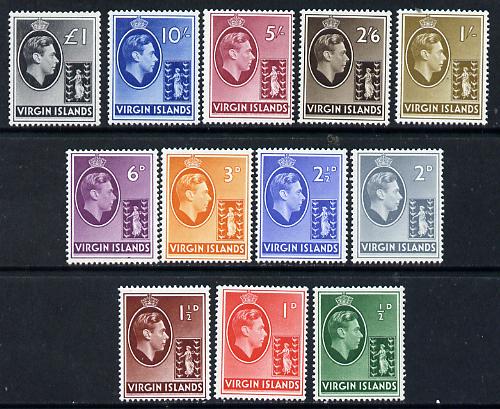 British Virgin islands 1938-47 KG6 definitive set complete 12 values unmounted mint SG 110a-21, stamps on , stamps on  stamps on , stamps on  stamps on  kg6 , stamps on  stamps on 