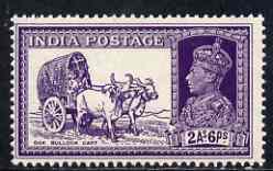 India 1937-40 KG6 2a6p violet unmounted mint SG252, stamps on , stamps on  kg6 , stamps on 