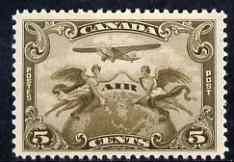 Canada 1928 Air 5c olive-brown lightly mounted SG274