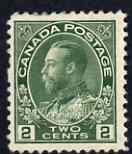 Canada 1922-31 KG5 2c deep green fine mtd mint SG 247, stamps on , stamps on  kg5 , stamps on 