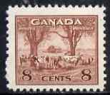 Canada 1942-48 KG6 War Effort 8c Cattle mtd mint SG 382