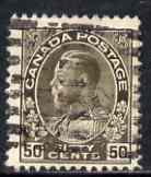 Canada 1911-22 KG5 50c sepia used SG215, stamps on , stamps on  kg5 , stamps on 