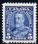 Canada 1935 KG5 5c blue mtd mint SG345, stamps on , stamps on  kg5 , stamps on 