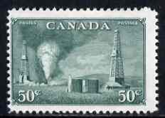 Canada 1951 Oilwells 50c green unmounted mint, SG 431, stamps on , stamps on  oil , stamps on 