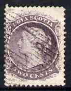 Nova Scotia 1863 QV 2c purple on white paper used SG20/23, stamps on , stamps on  qv , stamps on 