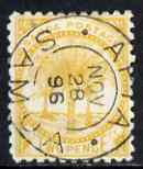 Samoa 1886-1900 Palm Trees 2d yellow used SG 59, stamps on 