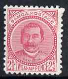 Samoa 1886-1900 King 2.5d rose mtd mint SG 60, stamps on 