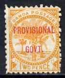 Samoa 1899-1900 Provisional Govt 2d orange mtd mint SG 92, stamps on , stamps on  stamps on samoa 1899-1900 provisional govt 2d orange mtd mint sg 92