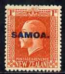 Samoa 1916-19 KG5 1s mtd mint SG 141, stamps on , stamps on  kg5 , stamps on 