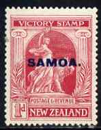 Samoa 1920 Victory 1d mtd mint SG 144