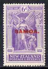 Samoa 1920 Victory 6d mtd mint SG 147, stamps on 