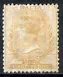 Malta 1863-81 QV 1/2d buff P14 Crown CC mtd mint SG4