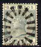 Barbados 1882-86 QV 4d grey Crown CA fine used SG 97, stamps on , stamps on  qv , stamps on 