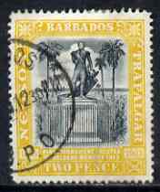 Barbados 1906 Nelson Centenary 2d Crown CC used SG 148, stamps on , stamps on nelson
