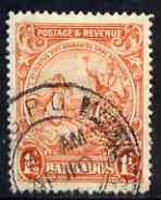 Barbados 1925-35 KG5 Badge 1.5d P14 Script used SG 231b, stamps on , stamps on  stamps on , stamps on  stamps on  kg5 , stamps on  stamps on 