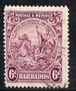 Barbados 1925-35 KG5 Badge 6d Script used SG 236, stamps on , stamps on  kg5 , stamps on 