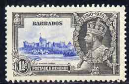 Barbados 1935 KG5 Silver Jubilee 1.5d mtd mint SG 242, stamps on , stamps on  stamps on , stamps on  stamps on  kg5 , stamps on  stamps on silver jubilee, stamps on  stamps on castles