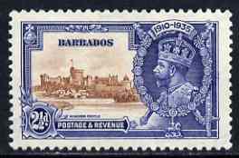 Barbados 1935 KG5 Silver Jubilee 2.5d mtd mint SG 243, stamps on , stamps on  kg5 , stamps on silver jubilee, stamps on castles
