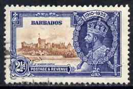 Barbados 1935 KG5 Silver Jubilee 2.5d used SG 243, stamps on , stamps on  stamps on , stamps on  stamps on  kg5 , stamps on  stamps on silver jubilee, stamps on  stamps on castles