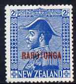 Cook Islands 1926-28 KG5 Admiral 2s light blue mtd mint SG91, stamps on , stamps on  kg5 , stamps on 