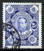 South Africa 1910 Union Parliament 2.5d deep blue used SG 1, stamps on , stamps on  stamps on south africa 1910 union parliament 2.5d deep blue used sg 1