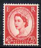 Great Britain 1957 Wilding 2.5d graphite unmounted mint SG 565, stamps on 
