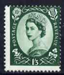 Great Britain 1955-58 Wilding 1.5d Edward wmk single with vert & horiz perfs misplaced,unmounted mint, stamps on 