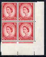 Great Britain 1955-58 Wilding 2.5d Edward wmk corner block of 4, one stamp with 'b for d' variety, stamps unmounted mint, stamps on , stamps on  stamps on great britain 1955-58 wilding 2.5d edward wmk corner block of 4, stamps on  stamps on  one stamp with 'b for d' variety, stamps on  stamps on  stamps unmounted mint