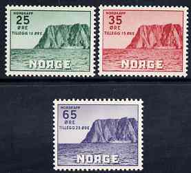 Norway 1957 Tourist Association Fund set of 3 unmounted mint, SG 464-66, stamps on 