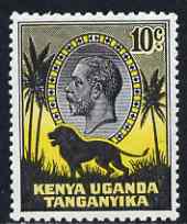 Kenya, Uganda & Tanganyika 1935-37 Lion KG5 10c unmounted mint SG112, stamps on , stamps on  kg5 , stamps on 