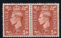 Great Britain 1950-52 KG6 2d bright red-brown wmk sideways unmounted mint with good perfs, SG spec Q12b (shade 2), stamps on , stamps on  stamps on , stamps on  stamps on  kg6 , stamps on  stamps on 