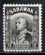 Sarawak 1934-41 Brooke 2c black unmounted mint SG 107a, stamps on , stamps on  stamps on sarawak 1934-41 brooke 2c black unmounted mint sg 107a